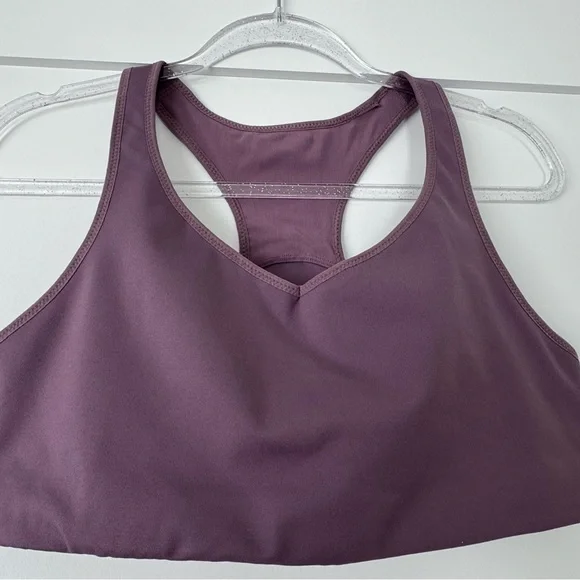 Patagonia Purple Sports Bra with Racerback Design and Stretch Fabric - Picture 1 of 4